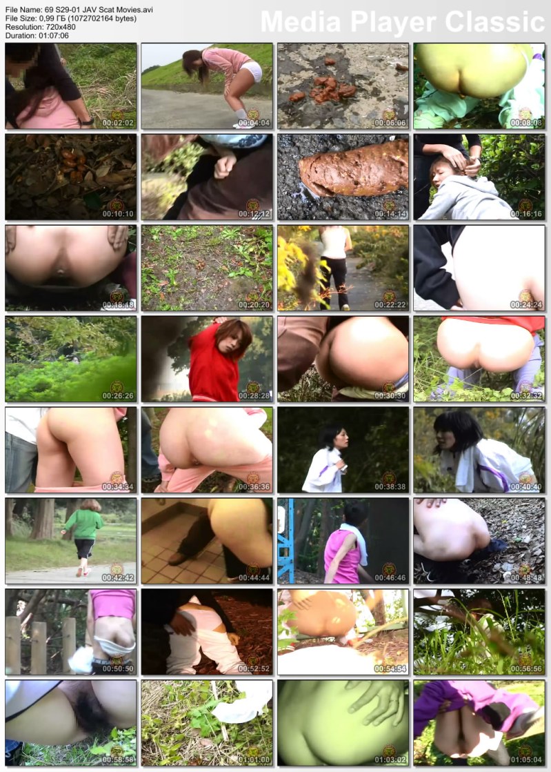 [S29-01] Japanese poop girl outdoors shit spying video